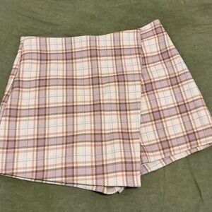 Birdies Pink Plaid Women's Skorts